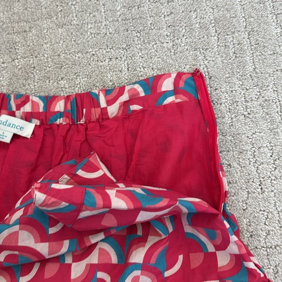 SUNDANCE “Iberia” Geo Peasant Maxi Skirt Tiered Coastal Cowgirl Beachy Pink - Picture 7 of 8